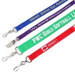 SDP1175354 Price Buster Flat Polyester 1" Lanyards with Custom Imprint